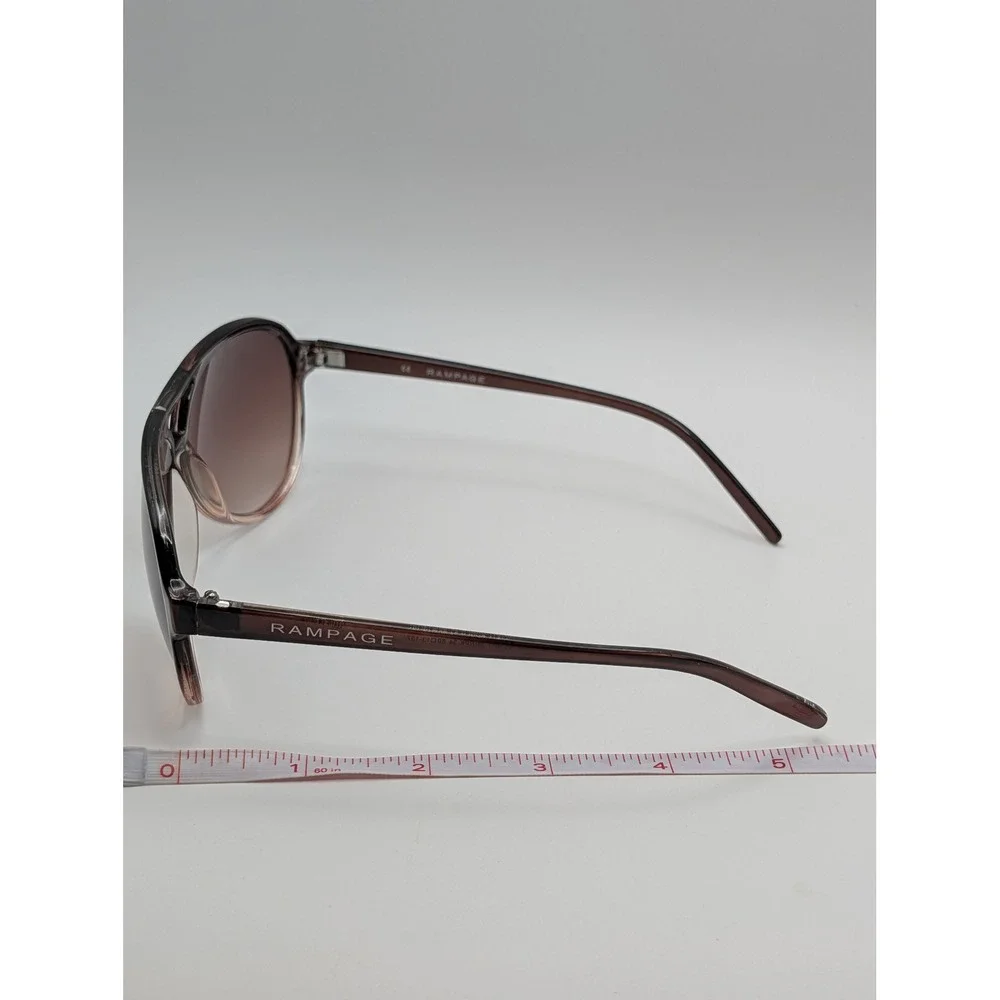 Rampage RS 1011 Womens Aviator Sunglasses Brown Gradient Lens Plastic Frame